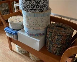 hats and hat boxes