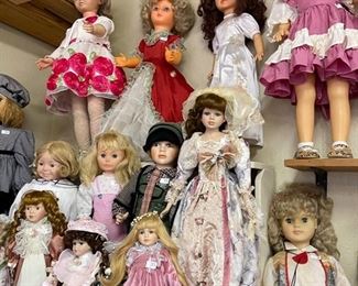 Large scale dolls, numbers indicate our inventory number.