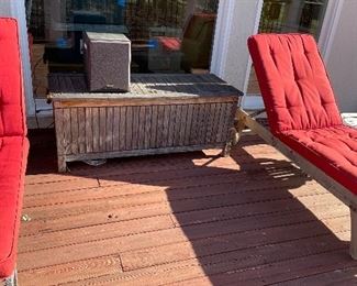 PATIO CUSHION STORAGE BOXES FOR PATIO