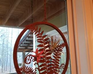 Hanging Iron Window or Wall Decoration
