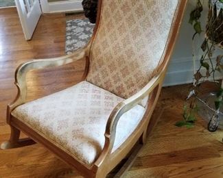 Antique chair (Notice some damage on left rocker)