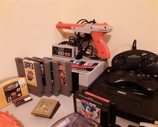 NES Nintendo Console with 2 Controllers and Light Gun - Limited Selection of Games
Sega Genesis Console with 2 Controllers - Limited Selection of Games