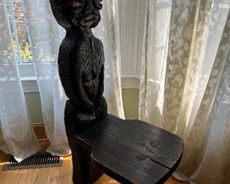 African ceremonial chair