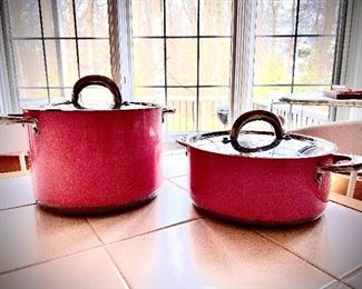 2 Pink pots