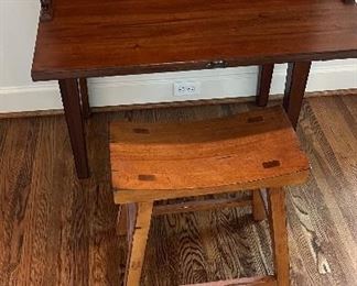 Pottery Barn primitive stool. Current retail $150.00 H: 21". W: 18". D: 9" PRICE $50