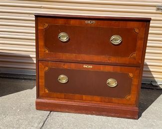 Pair of Hekman 2-drawer file Cabinets. H: 30". W: 32". D: 18". PRICE for the Pair $ 200/ pair *Pick up at storage unit in Chelsea