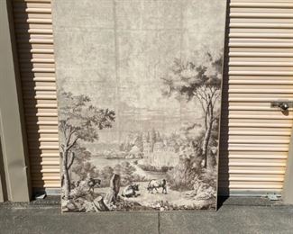 Black & White Pastoral Art H: 82.5". W: 55.5"
PRICE $450 *Pick up at storage unit in Chelsea