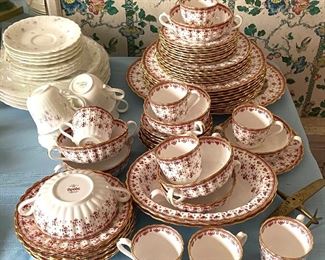 Spode Fleur de Lys Red w/Gold trim