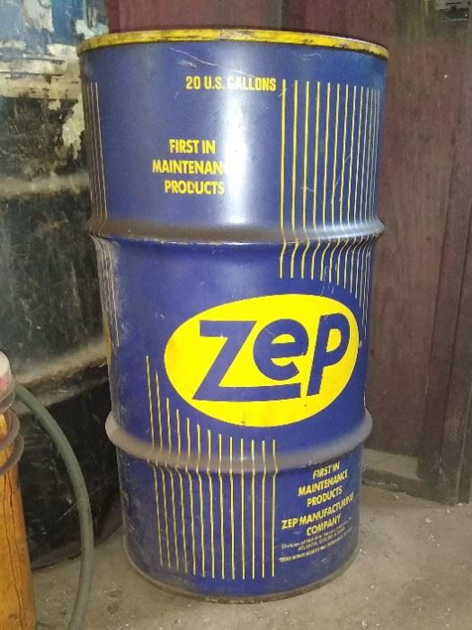 Old advertising metal can
