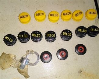DELCO batteries caps