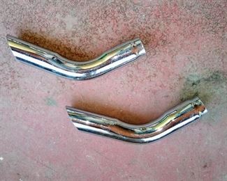 Chrome exhaust tips