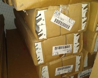 New shelving in boxes