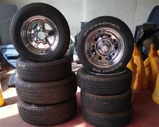 WELD WHEELS/ AMERICAN RACING RIMS with Michelin tires/ BF Goodrich