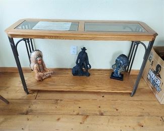 Sofa Table, Plaster Western Figures