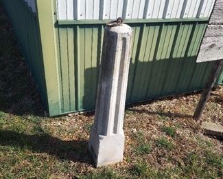 Antique Concrete Hitching Post