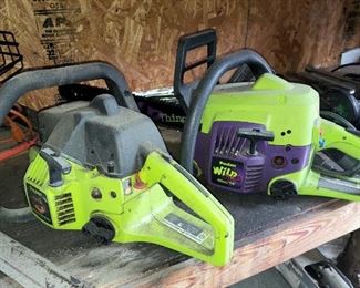 2 Poulan Chain Saws