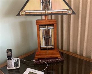 Tiffany Style Lamp, End Table