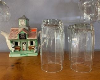 Glassware and Teapot