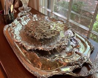 Silver plate platters