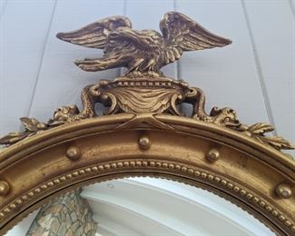 Detail of the bullseye mirror eagle.