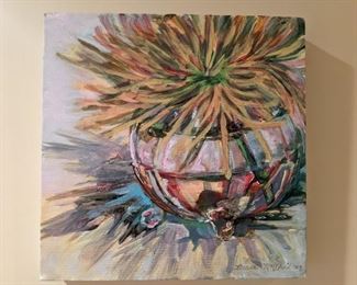 Unframed original oil on canvas, by Highlands, NC artist, Diane McPhail, "The Gift of Light", 2008.