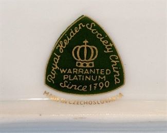 70-Piece set of vintage "Fantasy* china, by Royal Heiden Society, Czechoslovakia.