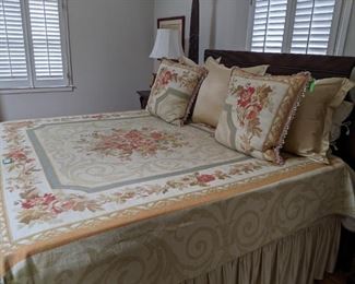 These French Aubusson linens are actually quite stunning in person.