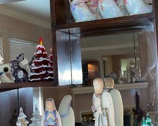 Fenton Nativity, Fenton Animals, Fenton Christmas Trees