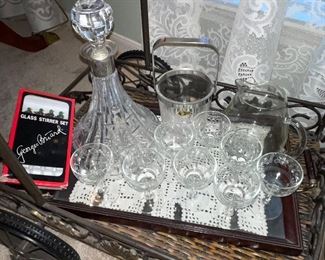 Crystal Decanter, Wine Goblets
