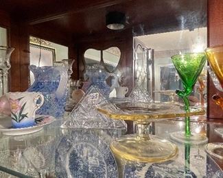 Yellow Depression Glass Tidbit Dish