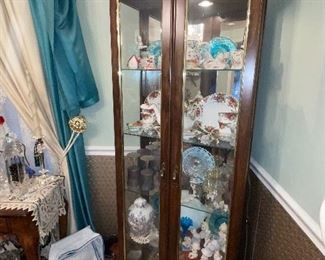 Lighted Curio Cabinet Double Doors