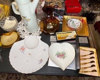 Lenox Heart Bowl, Unique Mid Century Coffee Pot