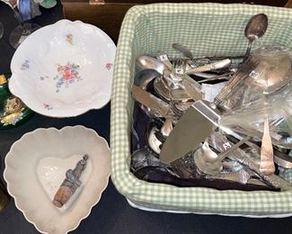 Variety of Silver-plate, Lenox Bowl, Decorative Dishes