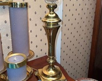 Solid Brass Lamp, Wade Pottery Humpty Dumpty