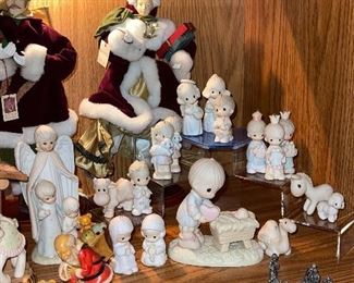 Precious Moments Nativity Figurines and Nativity Ornaments, Kneeling Santa