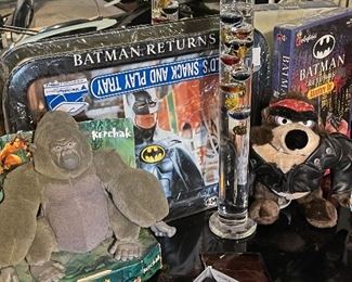 Tarzan Ape, Batman Return Tray Mint, Glass Thermometer, Leather Jacket Tasmanian Devil, Leather Wallets