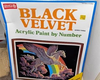 Black Velvet Unopened Paint By Numbers  