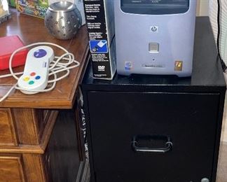 Metal two Drawer File Cabinets, HP Computer 