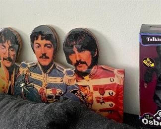 Beatles Large Wall Clock, Ozzie Osbourne Collectibles