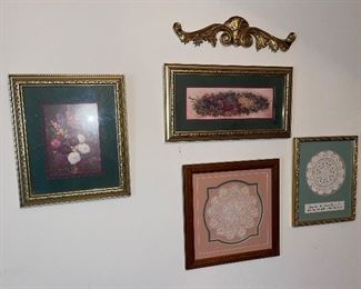 Wall Art and Brass Accents