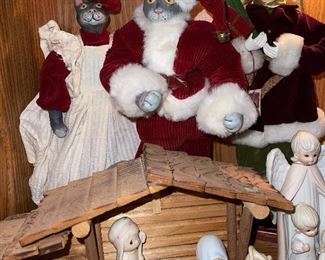 Kurt Adler Cat Mr Mrs Claus