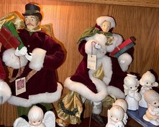Handcrafted Victorian Christmas Dolls