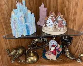 Variety of Brass Figures and other Assorted Brass Items