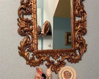 Homco Shelf and Mirror