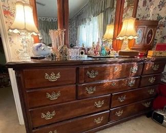 Dixie Furniture Dresser with Large Mirror