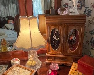 Jewelry Chest, Decorative Boxes, Crystal Lamp
