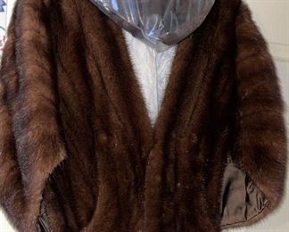 Mink Wrap Jacket and Mink Hat