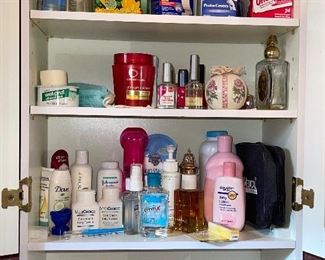 Wall Cabinet, and Bathroom Items