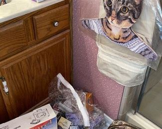 Carel Hair Dryer, Jaguar Tapestry Luggage, 