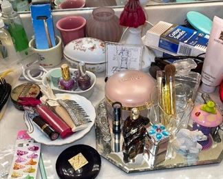 Perfumes, Mirror Tray, Make Up and More